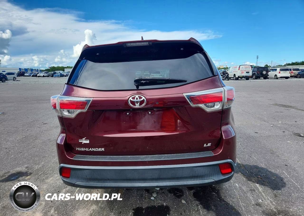 2016 Toyota Highlander Le Plus VIN:5TDZKRFH5GS122427 - 6