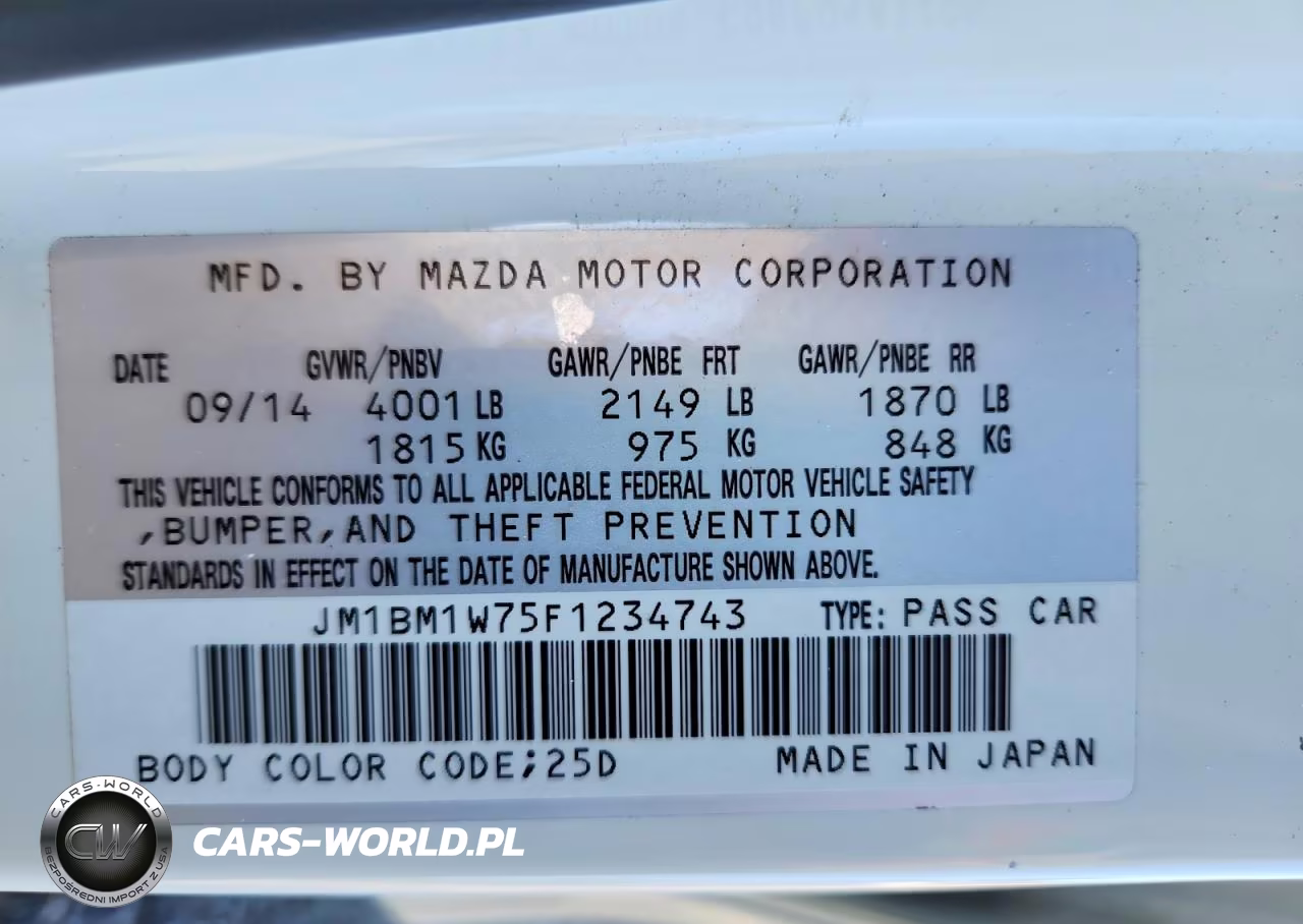 2015 Mazda 3 Grand Touring VIN:JM1BM1W75F1234743 - 12