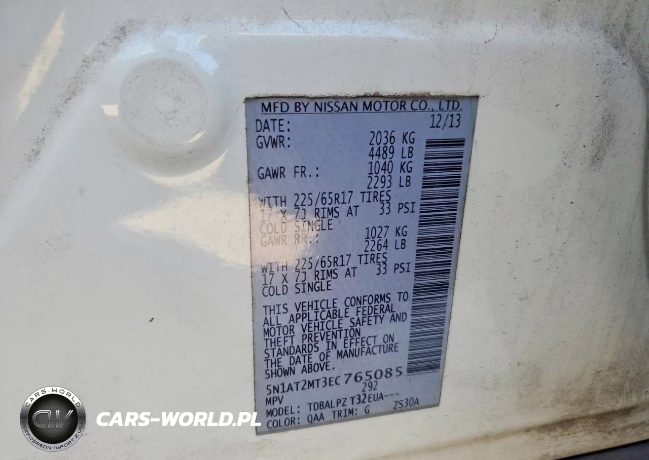 2014 Nissan Rogue S VIN:5N1AT2MT3EC765085 - 13