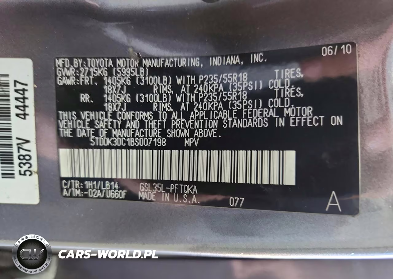 2011 Toyota Sienna Xle 7-Passenger VIN:5TDDK3DC1BS007198 - 13