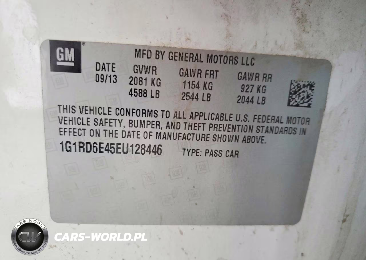 2014 Chevrolet Volt VIN:1G1RD6E45EU128446 - 12