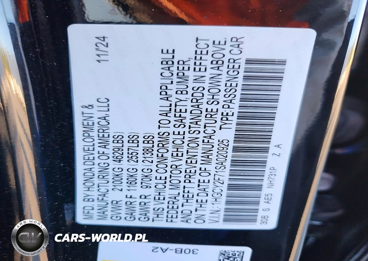 2025 Honda Accord Hybrid Sport-L VIN:1HGCY2F71SA020925 - 12