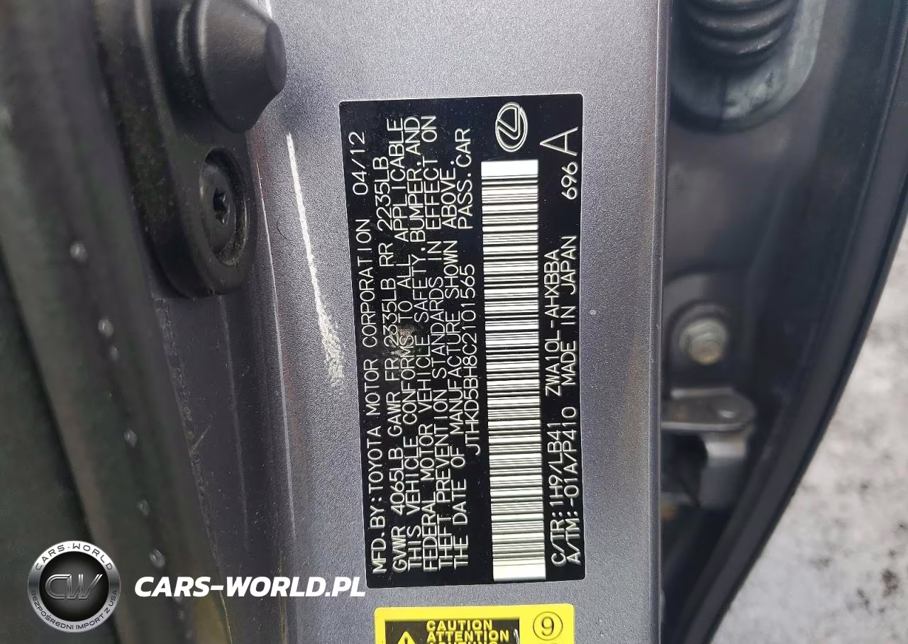 2012 Lexus Ct 200 VIN:JTHKD5BH8C2101565 - 12