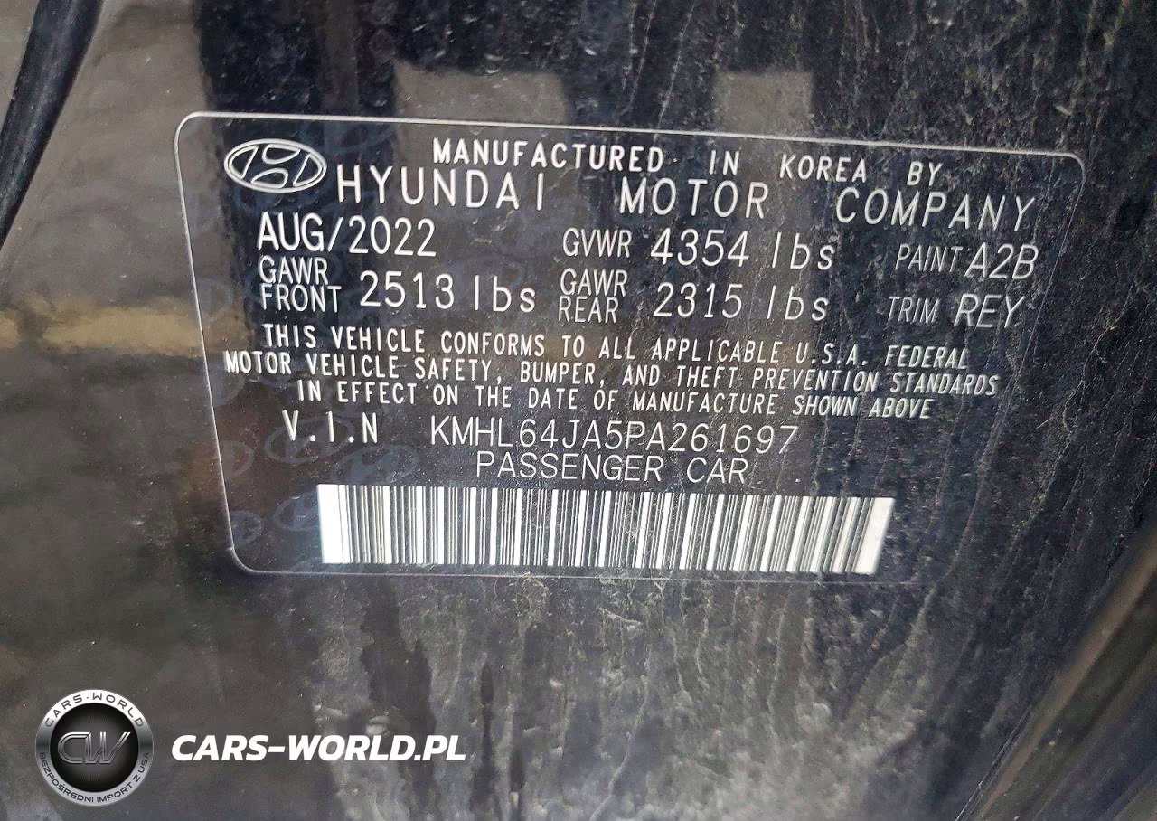 2023 Hyundai Sonata Sel VIN:KMHL64JA5PA261697 - 12