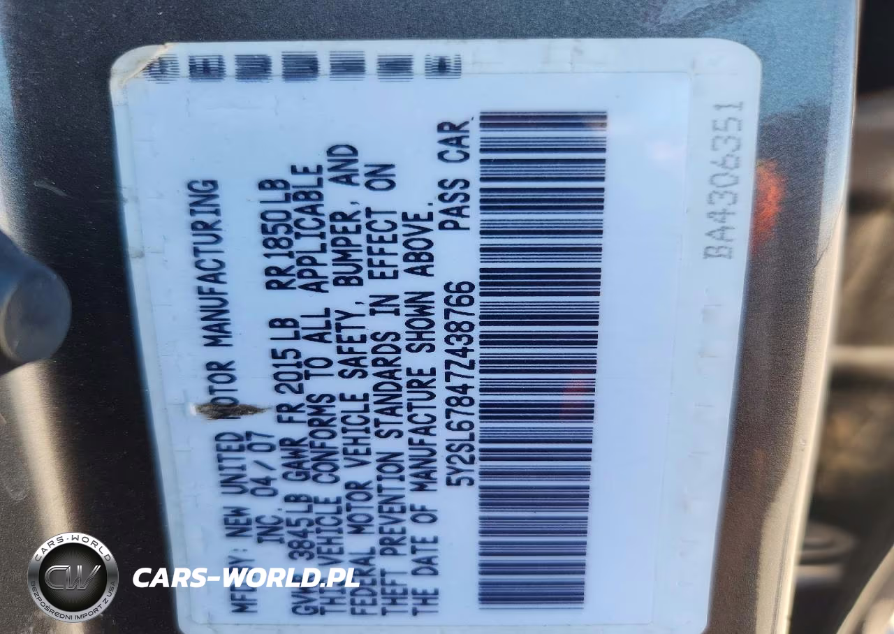 2007 Pontiac Vibe VIN:5Y2SL67847Z438766 - 12