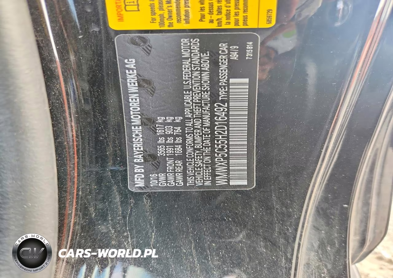 2017 Mini Cooper VIN:WMWXP5C55H2D16492 - 12