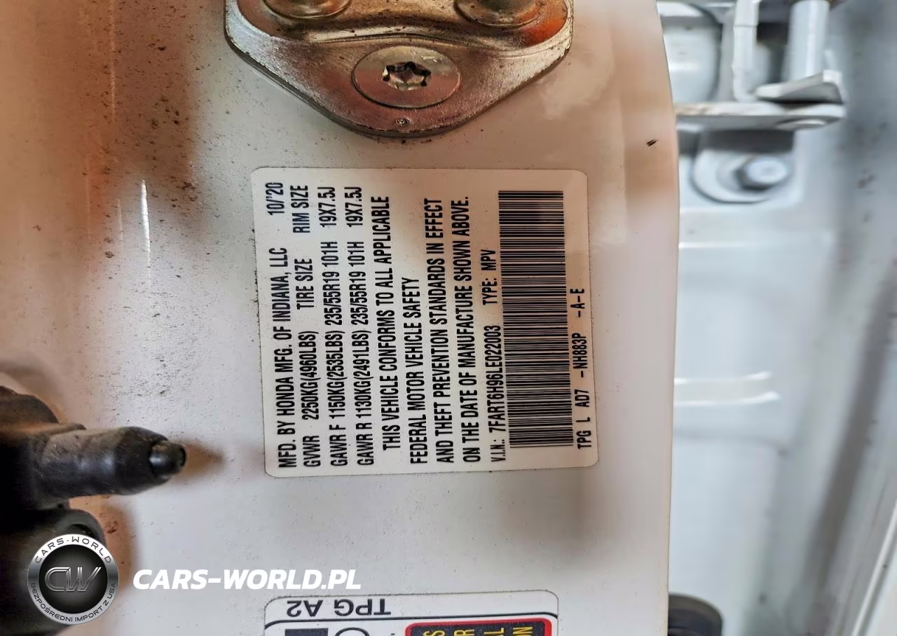 2020 Honda Cr-V Touring VIN:7FART6H96LE022003 - 13