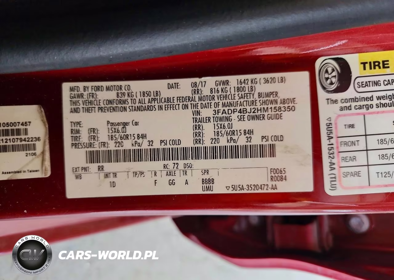 2017 Ford Fiesta Se VIN:3FADP4BJ2HM158350 - 12