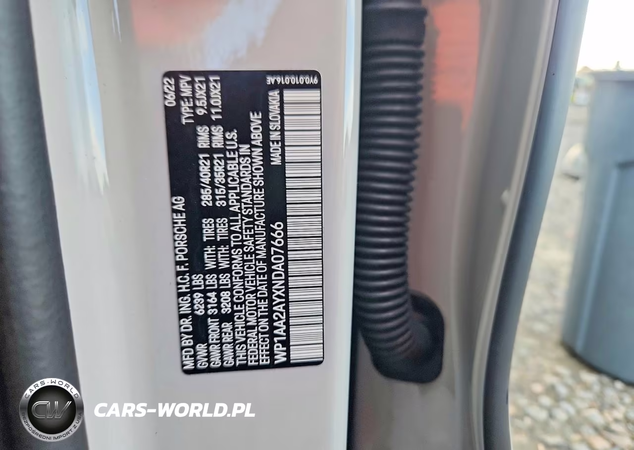2022 Porsche Cayenne VIN:WP1AA2AYXNDA07666 - 14