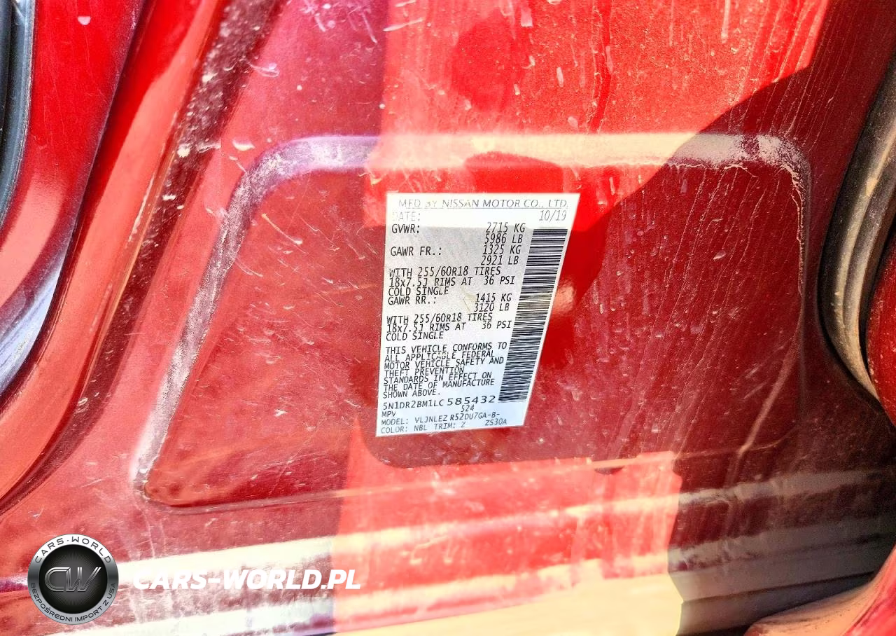 2020 Nissan Pathfinder Sv VIN:5N1DR2BM1LC585432 - 13