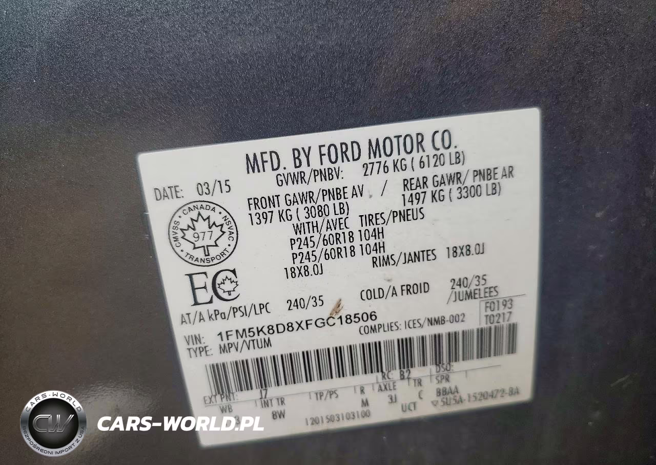 2015 Ford Explorer Xlt VIN:1FM5K8D8XFGC18506 - 13
