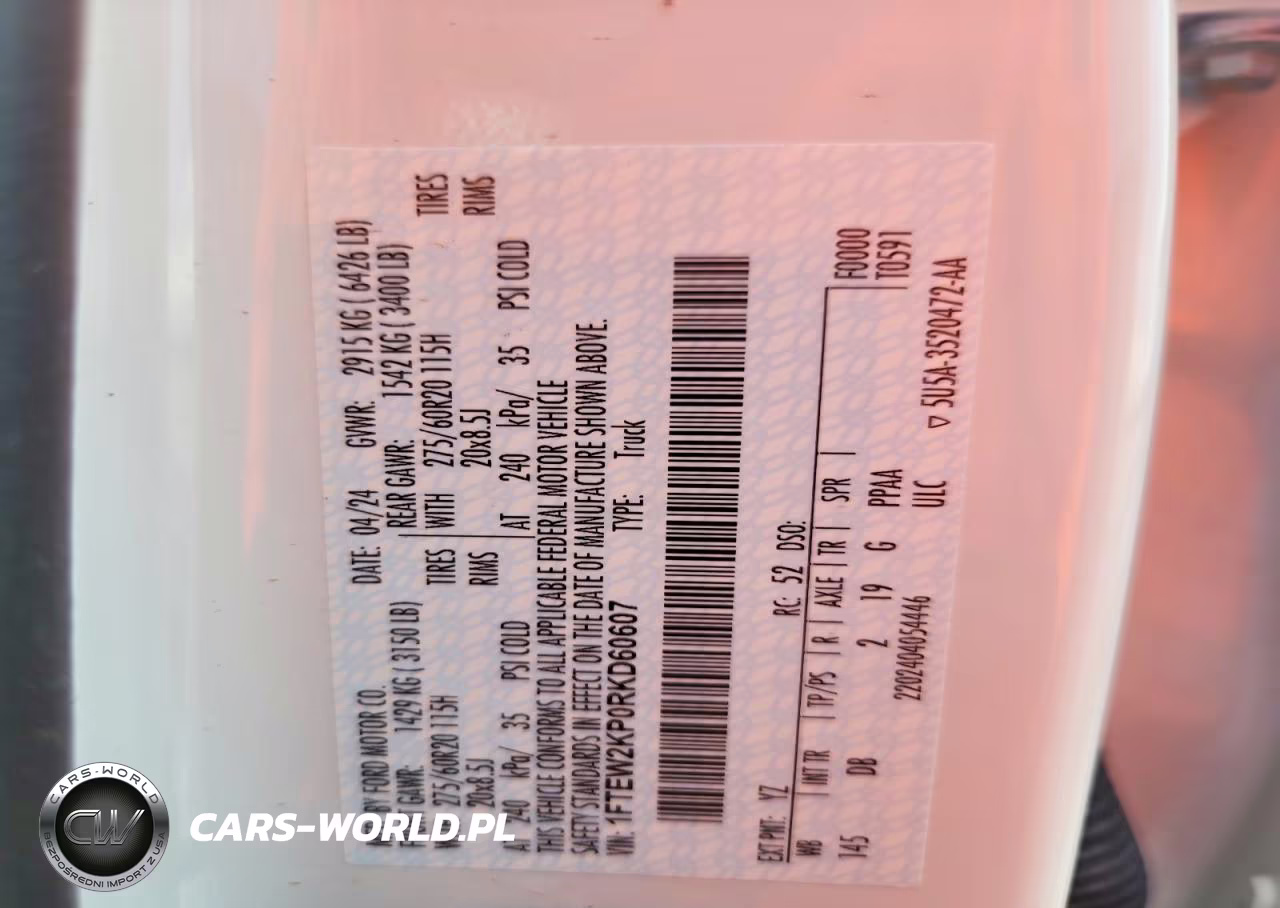 2024 Ford F150 Stx VIN:1FTEW2KP0RKD60607 - 13