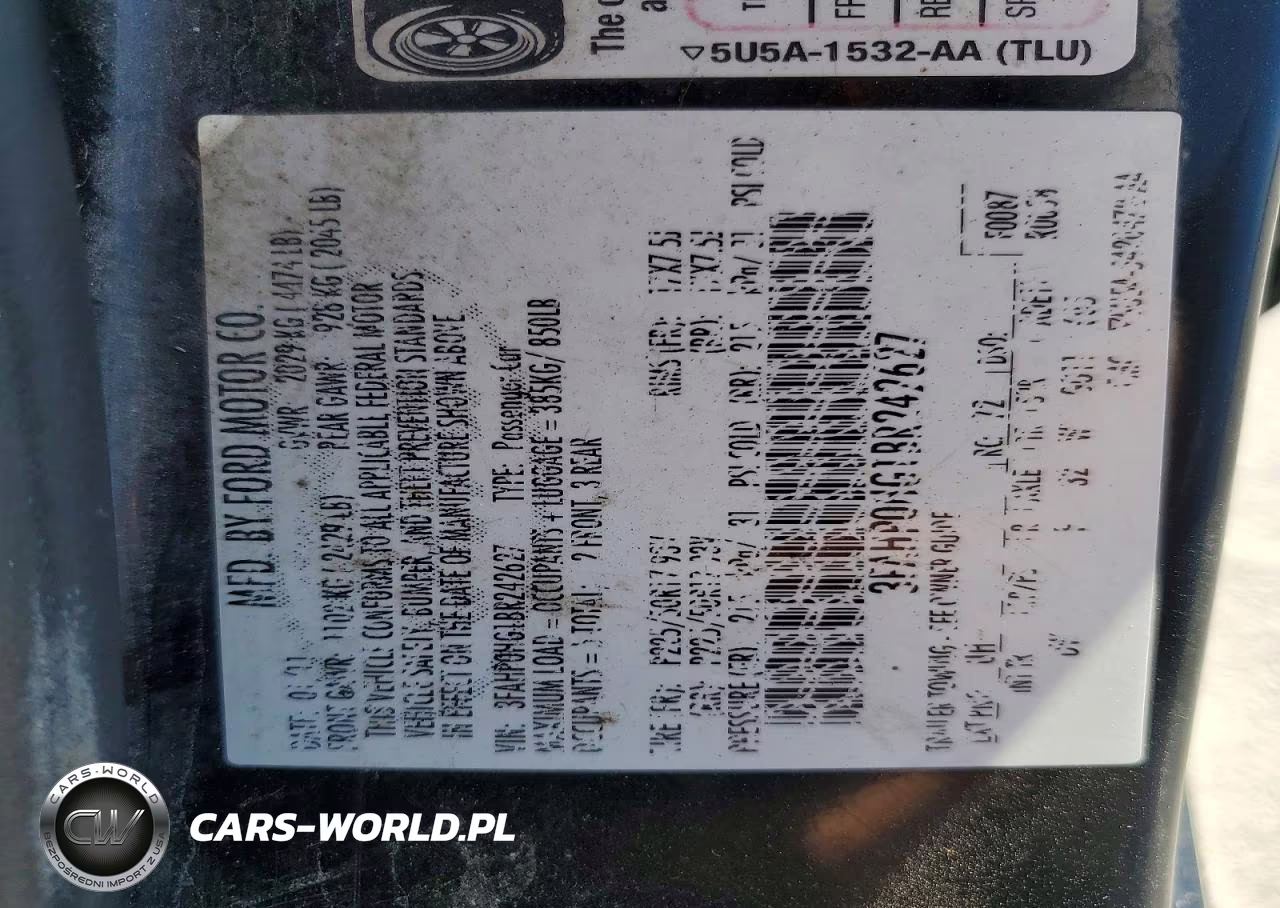 2011 Ford Fusion Se VIN:3FAHP0HG1BR242627 - 12