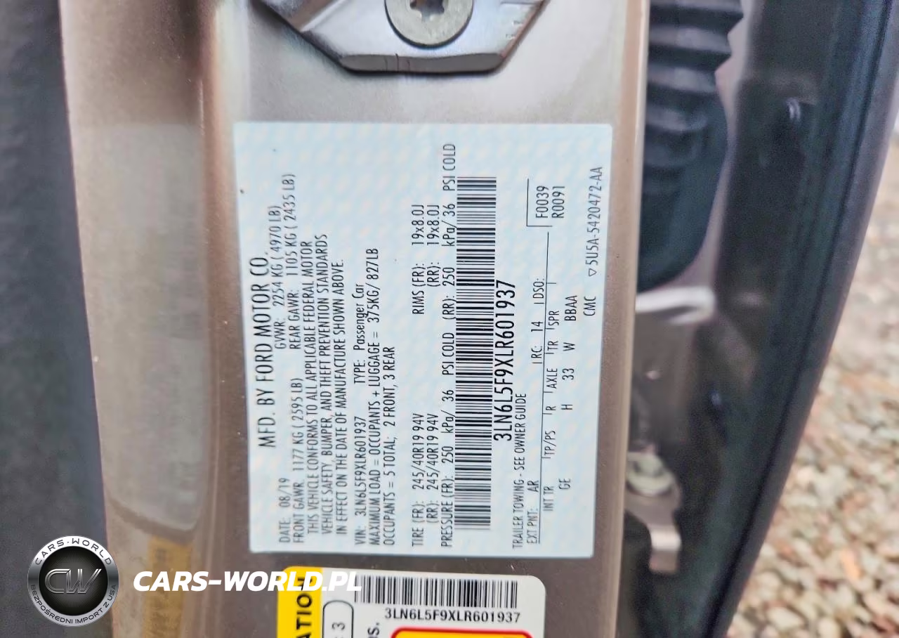 2020 Lincoln Mkz Reserve VIN:3LN6L5F9XLR601937 - 12