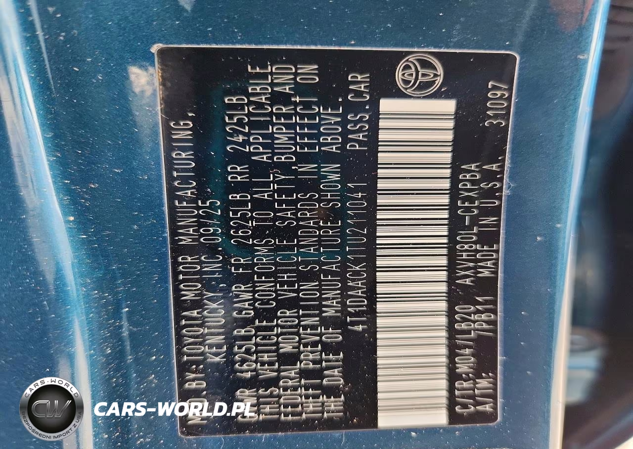 2026 Toyota Camry Xse VIN:4T1DAACK1TU211041 - 13