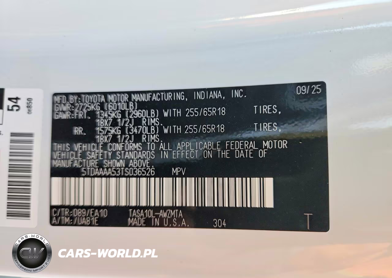 2026 Toyota Grand Highlander Xle VIN:5TDAAAA53TS036526 - 13