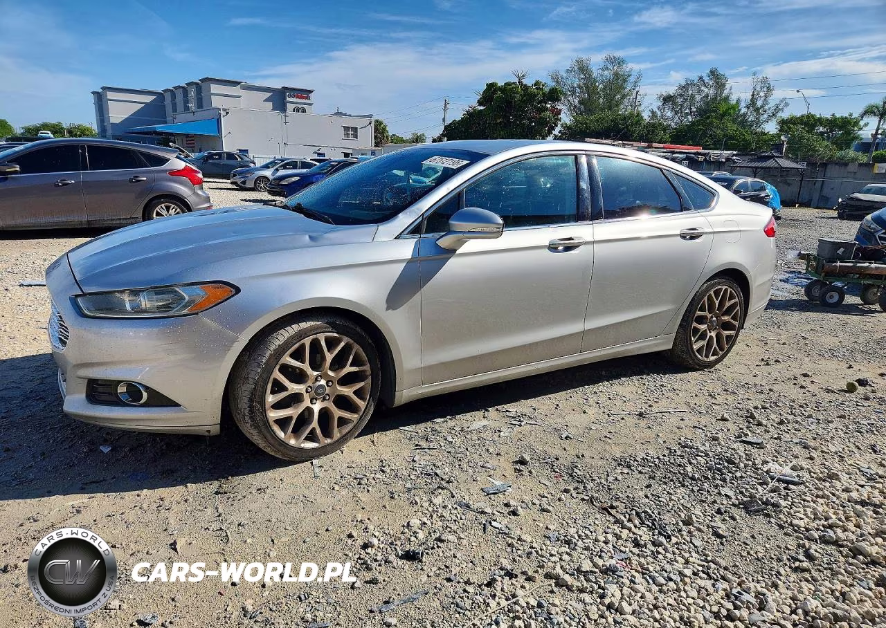 2014 Ford Fusion Titanium VIN:3FA6P0K96ER396160 - 1