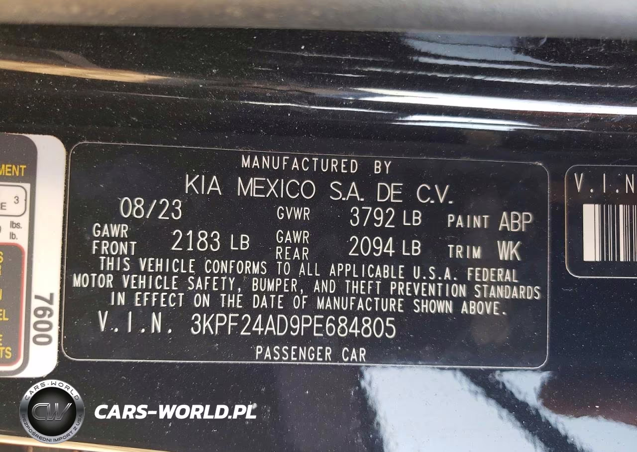 2023 Kia Forte Lx VIN:3KPF24AD9PE684805 - 12