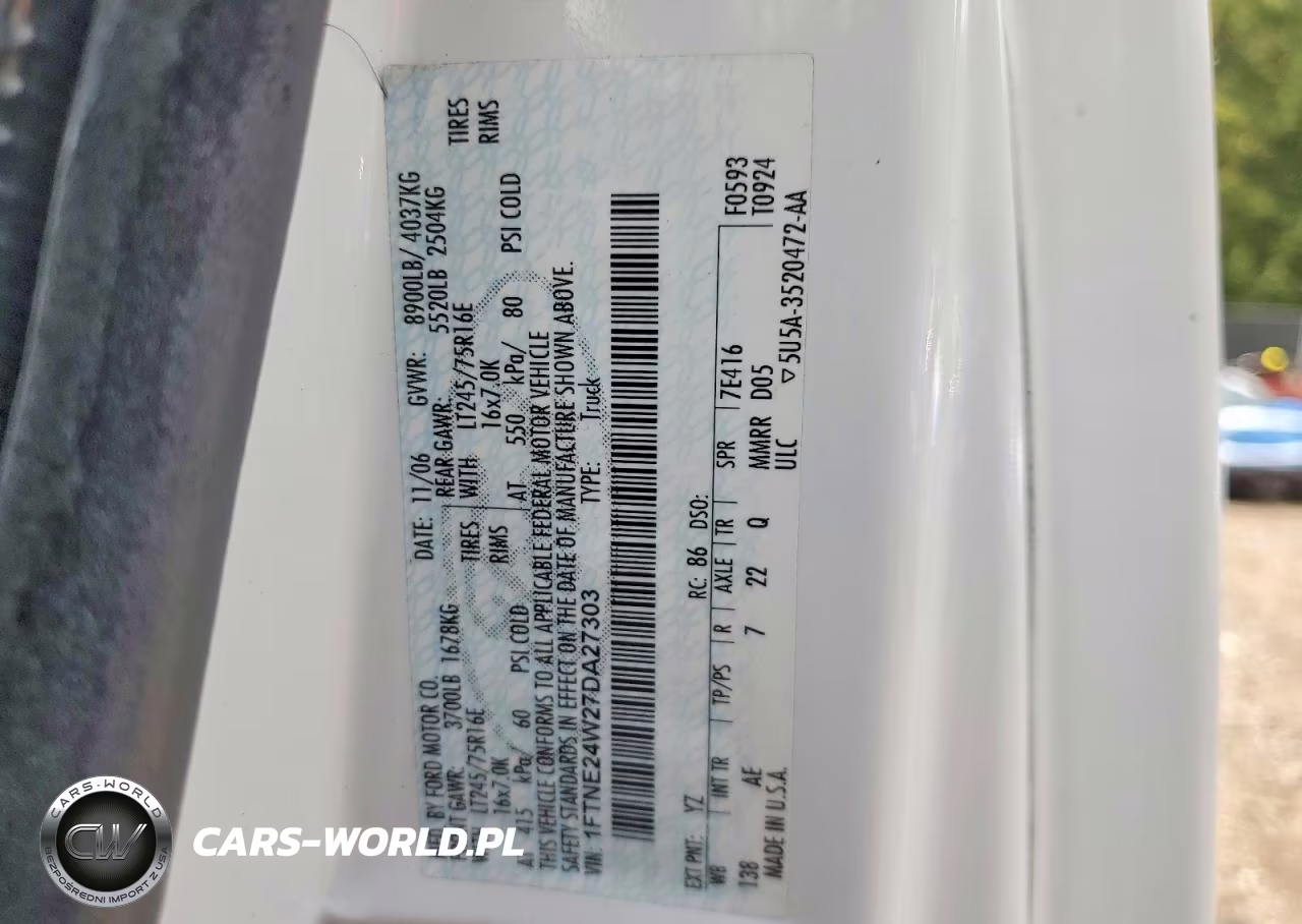 2012 Ford Econoline E250 Van VIN:1FTNE24W27DA27303 - 13