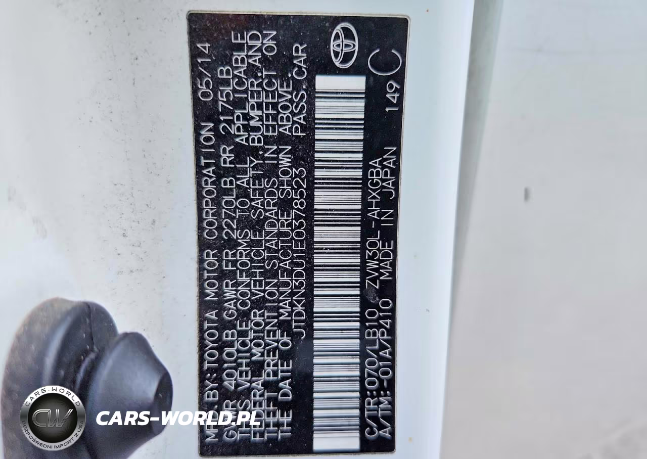 2014 Toyota Prius Five VIN:JTDKN3DU1E0378523 - 12