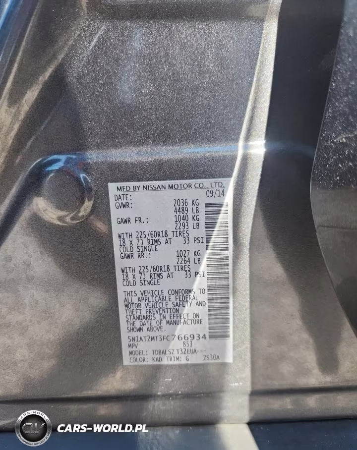 2015 Nissan Rogue Sl VIN:5N1AT2MT3FC766934 - 13