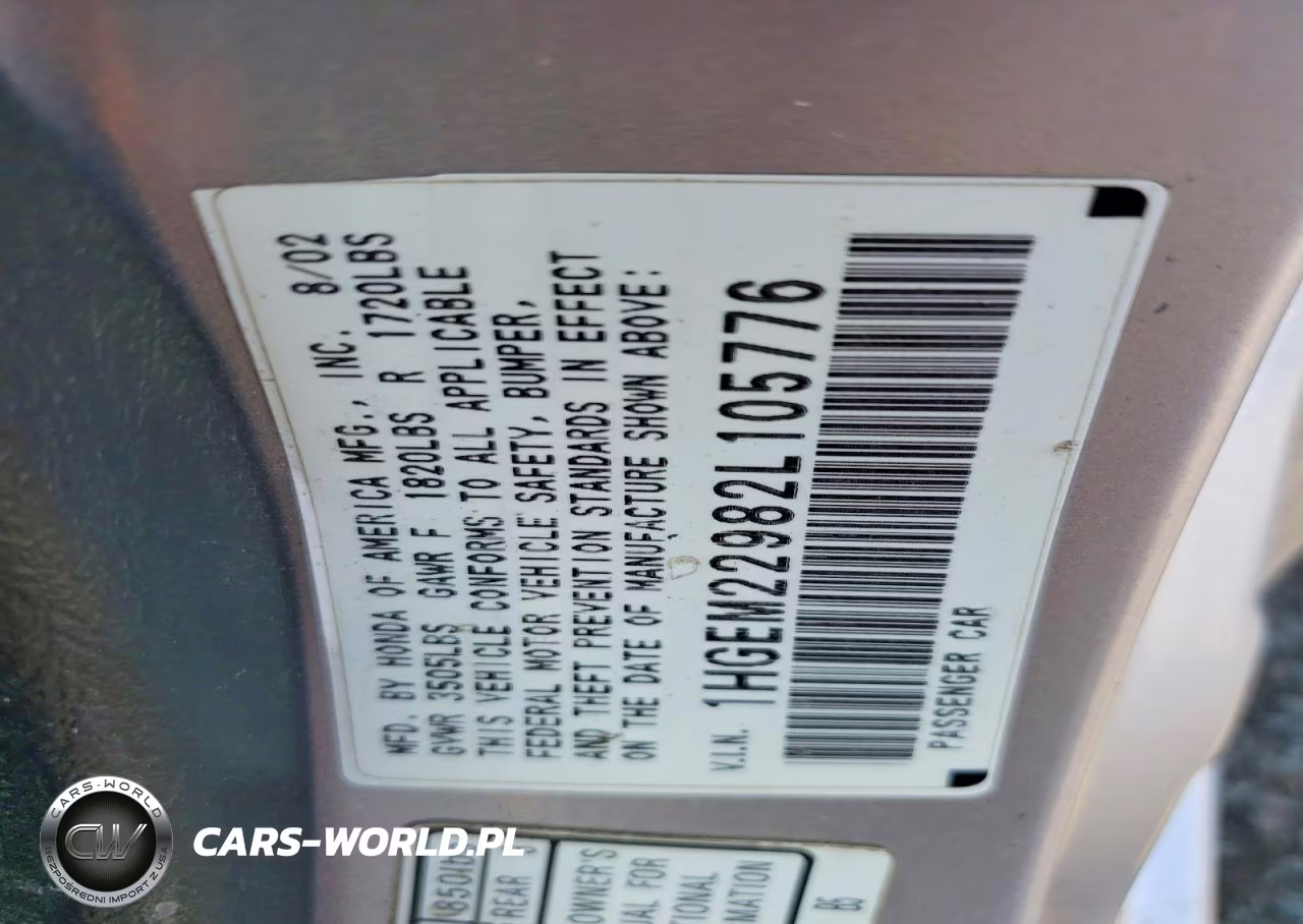 2002 Honda Civic Ex VIN:1HGEM22982L105776 - 12