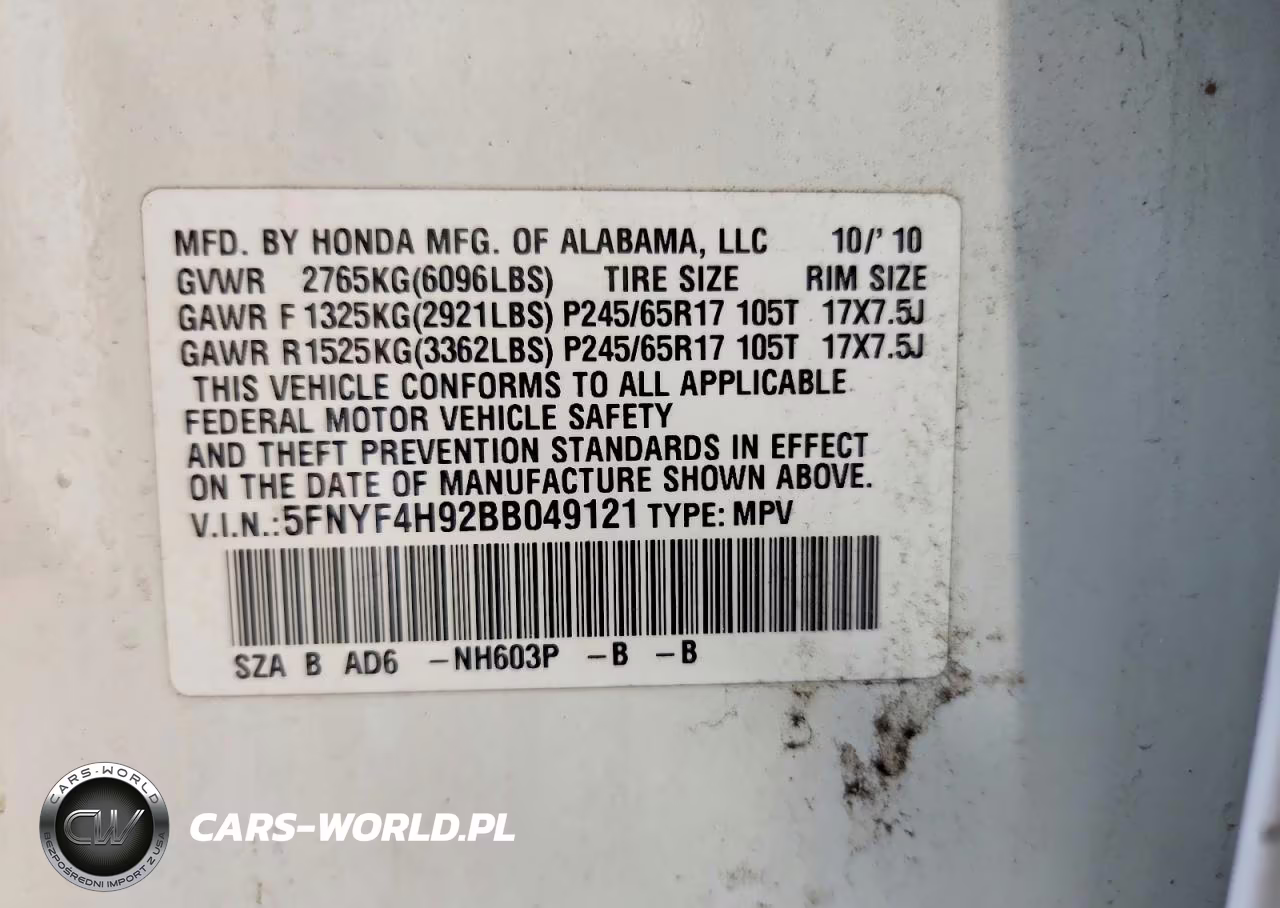 2011 Honda Pilot Touring VIN:5FNYF4H92BB049121 - 13