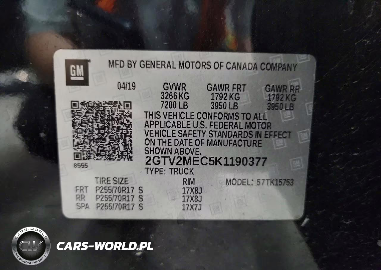 2019 GMC Sierra Limited K1500 Sle VIN:2GTV2MEC5K1190377 - 12