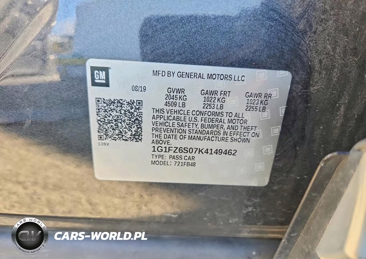 2019 Chevrolet Bolt Ev Premier VIN:1G1FZ6S07K4149462 - 12