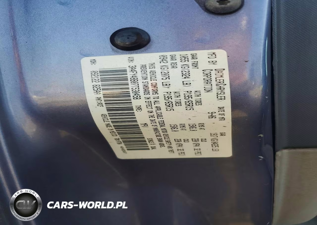 2007 Chrysler Pt Cruiser VIN:3A4FY48B07T530458 - 12