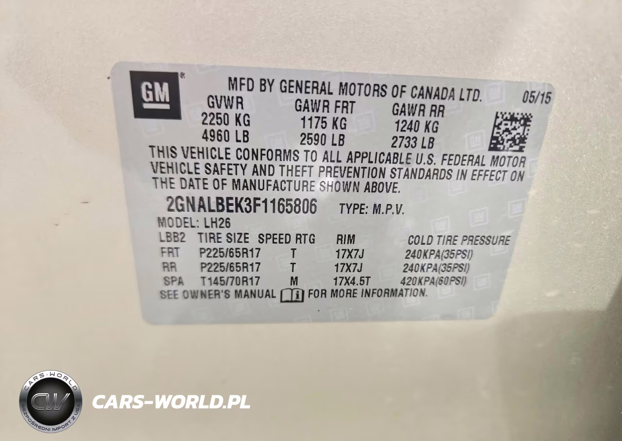 2015 Chevrolet Equinox Lt VIN:2GNALBEK3F1165806 - 14