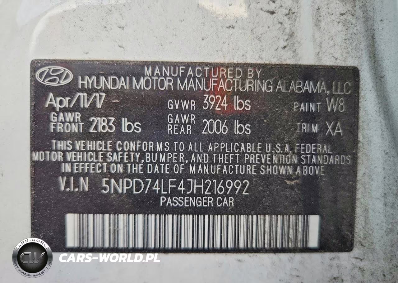 2018 Hyundai Elantra Se VIN:5NPD74LF4JH216992 - 12
