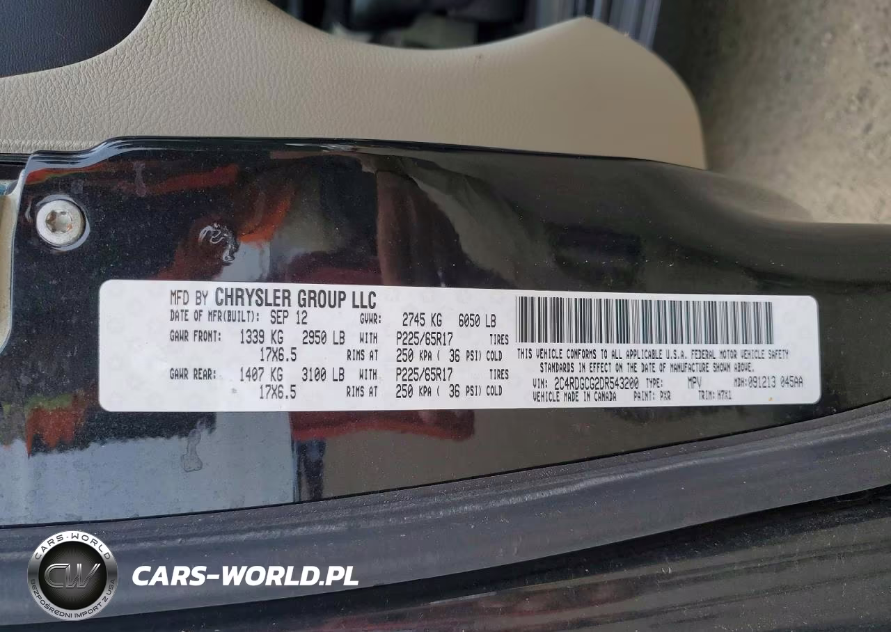 2013 Dodge Grand Caravan Sxt VIN:2C4RDGCG2DR543200 - 13