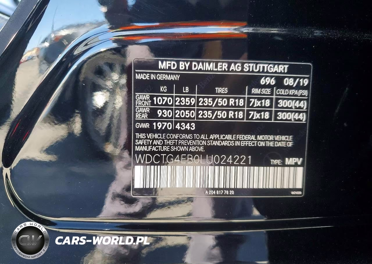 2020 Mercedes-Benz Gla 250 VIN:WDCTG4EB0LU024221 - 13