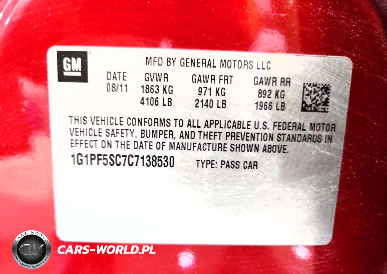 2012 Chevrolet Cruze Lt VIN:1G1PF5SC7C7138530 - 12