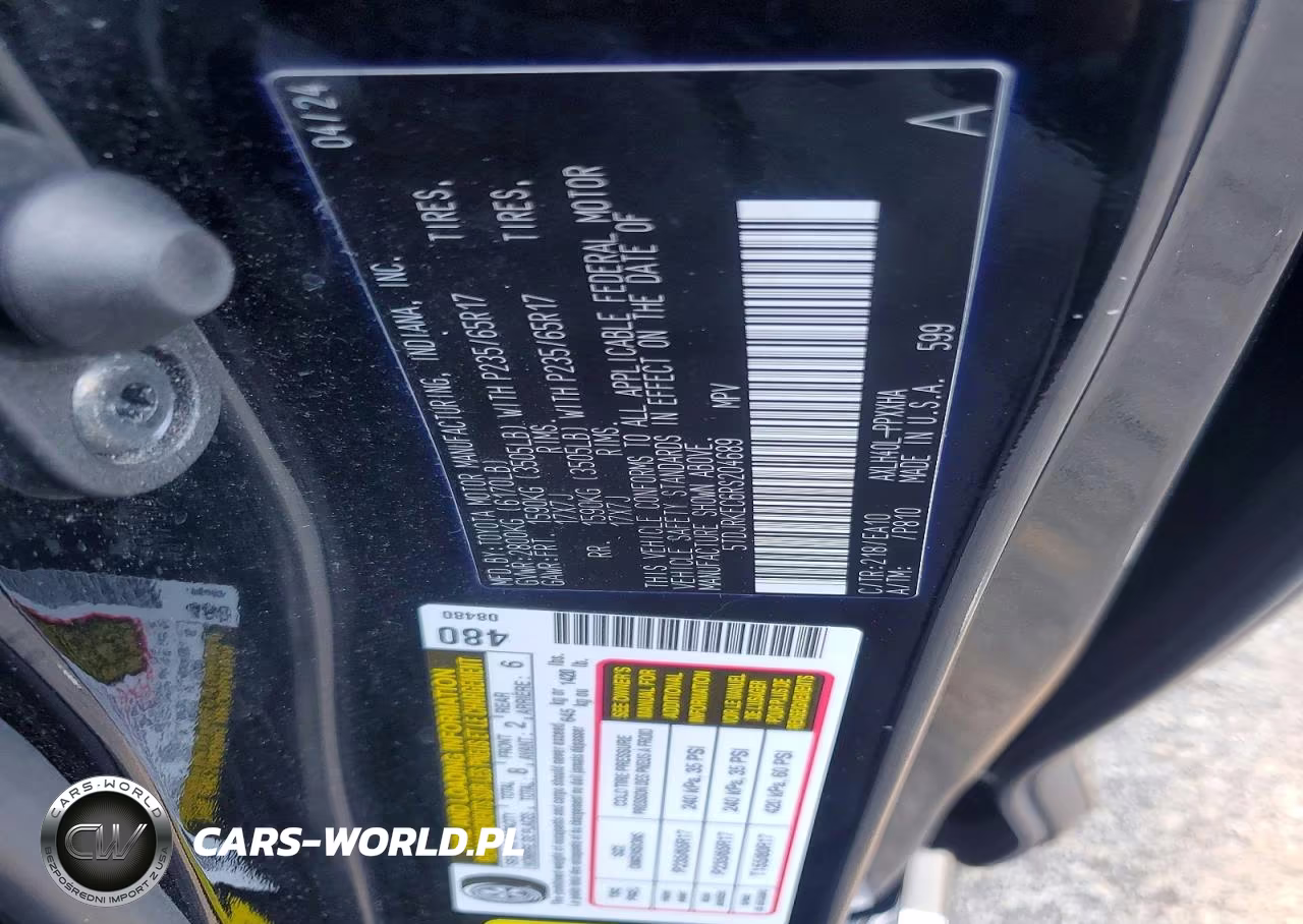 2024 Toyota Sienna Xle VIN:5TDJRKEC6RS204689 - 13