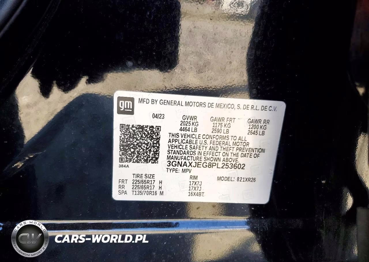 2023 Chevrolet Equinox Lt VIN:3GNAXJEG8PL253602 - 14