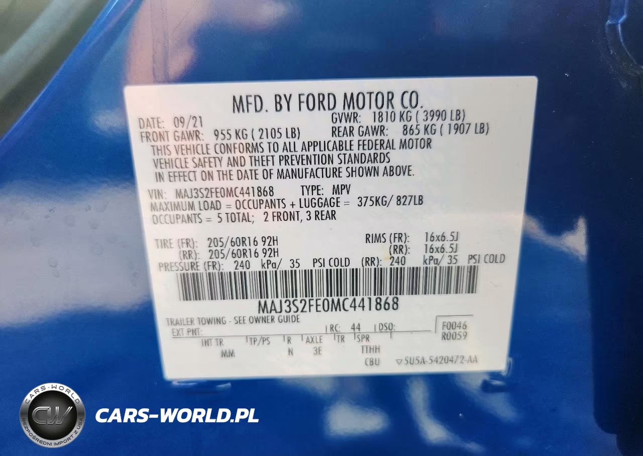 2021 Ford Eco Sport VIN:MAJ3S2FE0MC441868 - 13