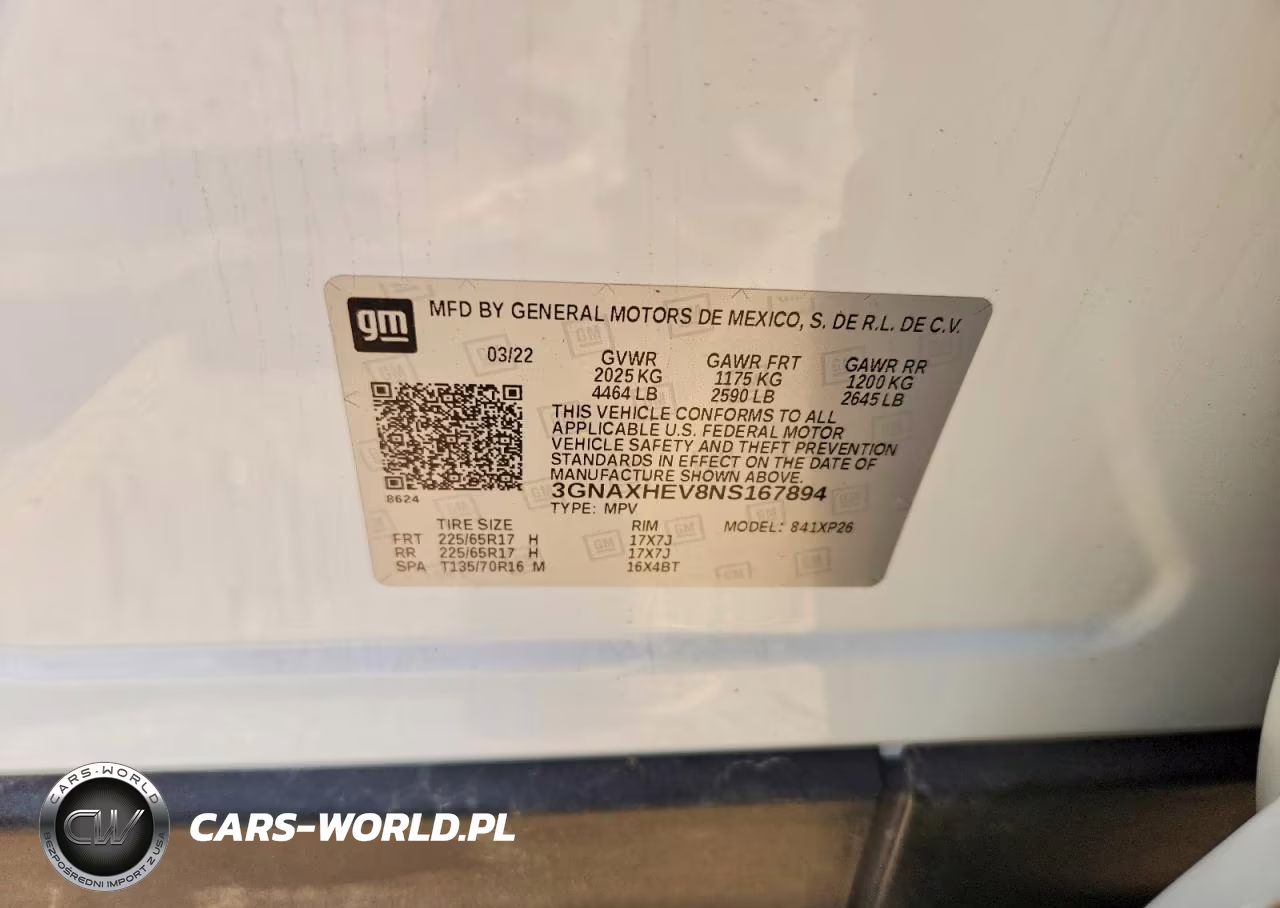 2022 Chevrolet Equinox Ls VIN:3GNAXHEV8NS167894 - 12