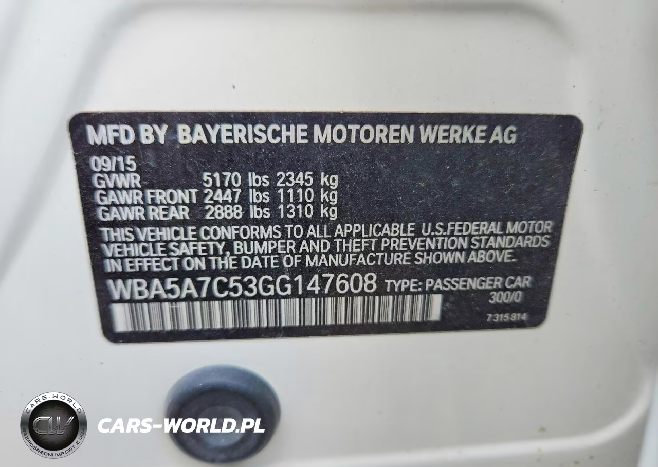 2016 BMW 528 Xi VIN:WBA5A7C53GG147608 - 12