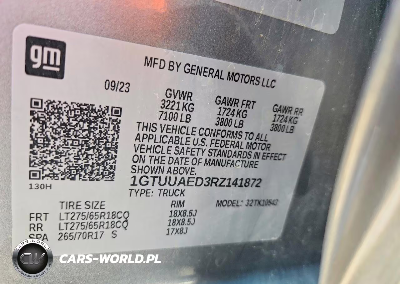 2024 GMC Sierra K1500 VIN:1GTUUAED3RZ141872 - 12