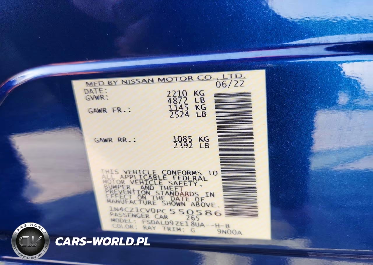 2023 Nissan Leaf Sv Plus VIN:1N4CZ1CV0PC550586 - 12
