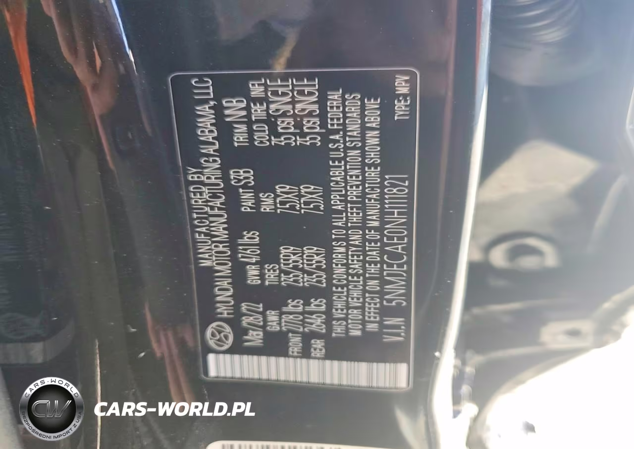 2022 Hyundai Tucson Limited VIN:5NMJECAE0NH111821 - 13
