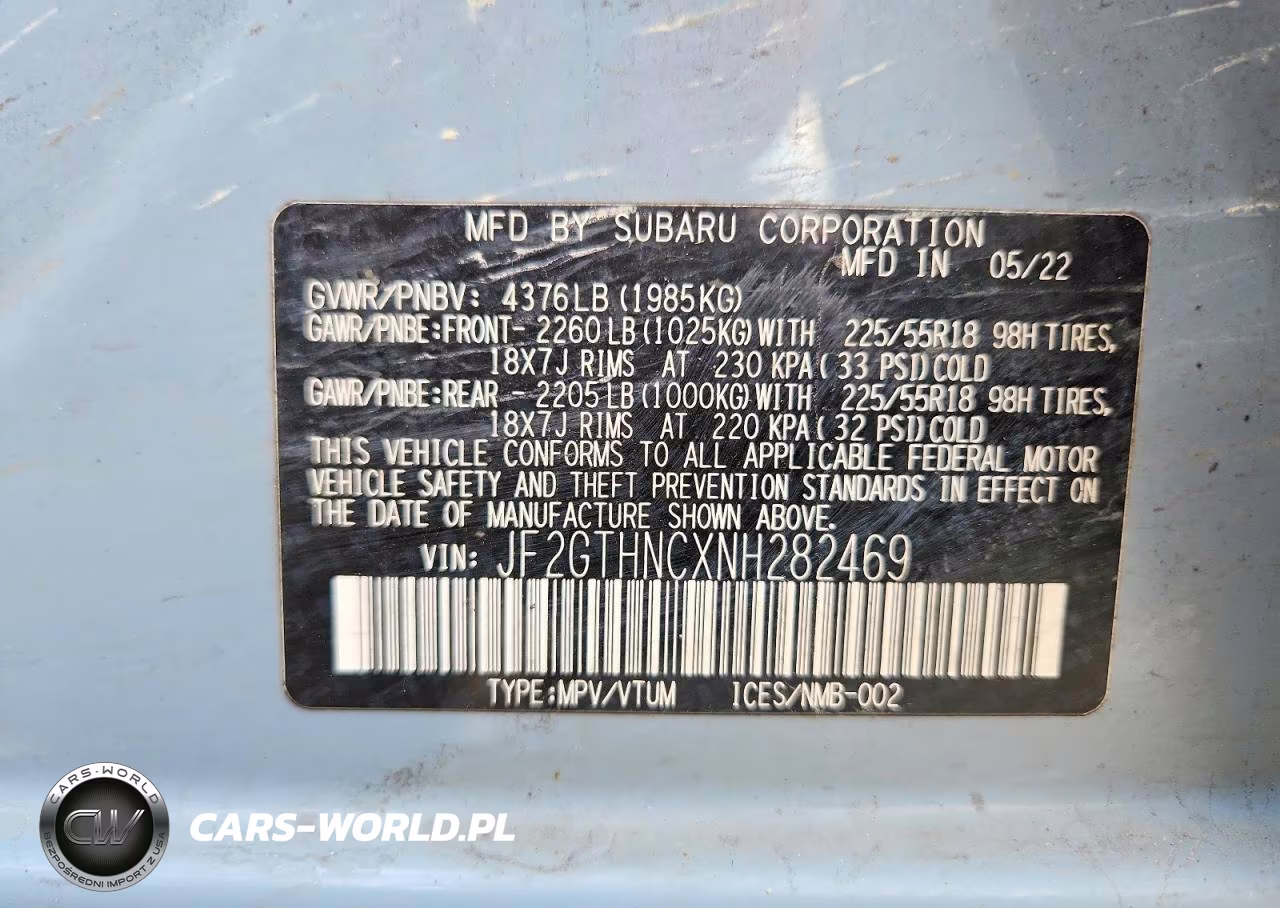 2022 Subaru Crosstrek Limited VIN:JF2GTHNCXNH282469 - 13