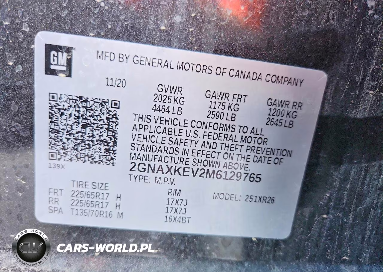 2021 Chevrolet Equinox Lt VIN:2GNAXKEV2M6129765 - 13