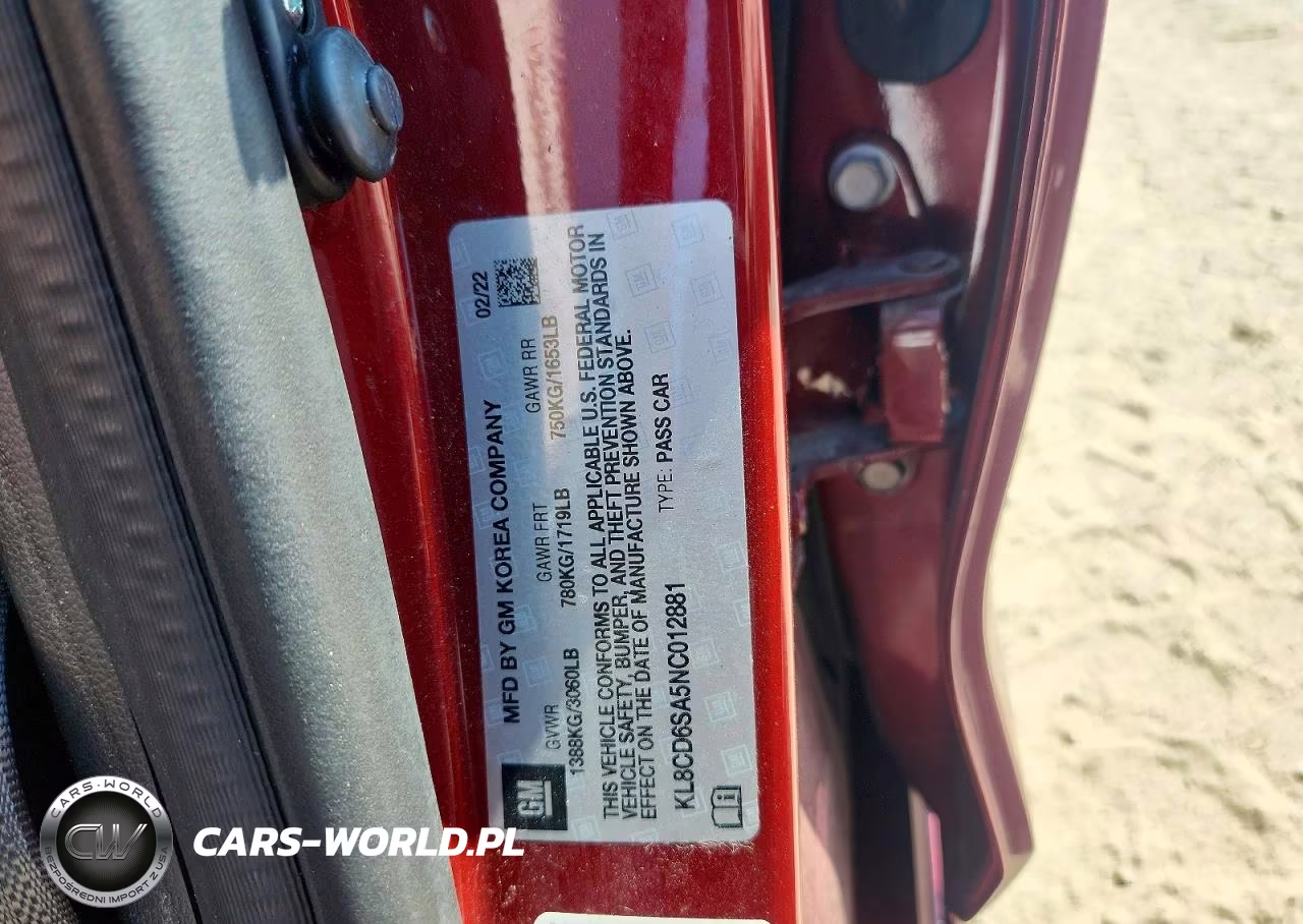 2022 Chevrolet Spark 1Lt VIN:KL8CD6SA5NC012881 - 12