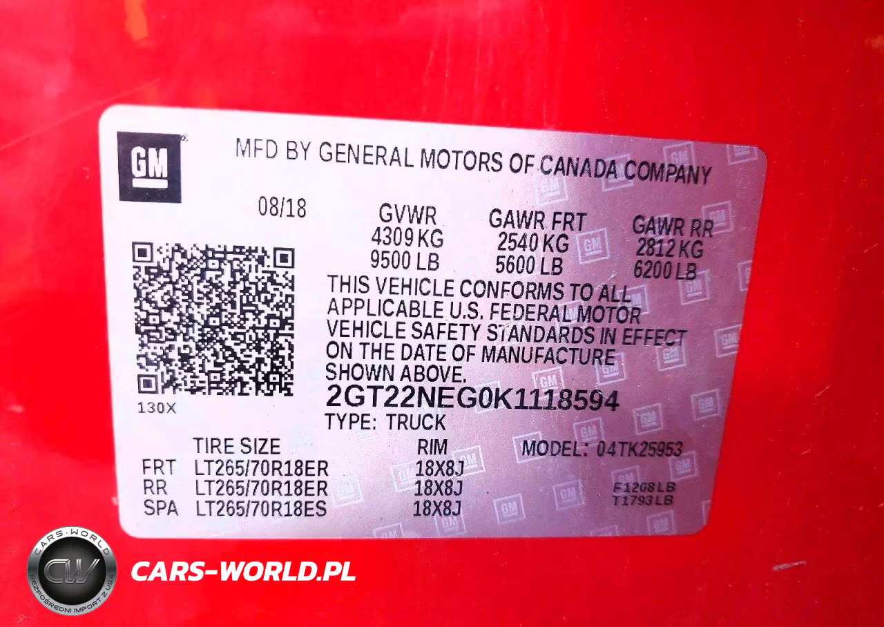 2019 GMC Sierra K2500 Heavy Duty VIN:2GT22NEG0K1118594 - 12