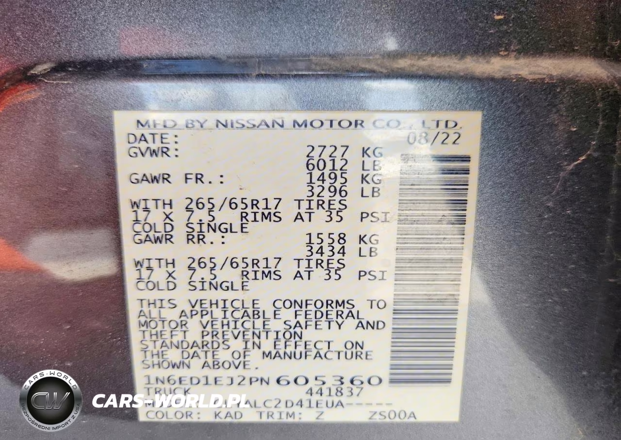 NISSAN FRONTIER S VIN:1N6ED1EJ2PN605360 - 13