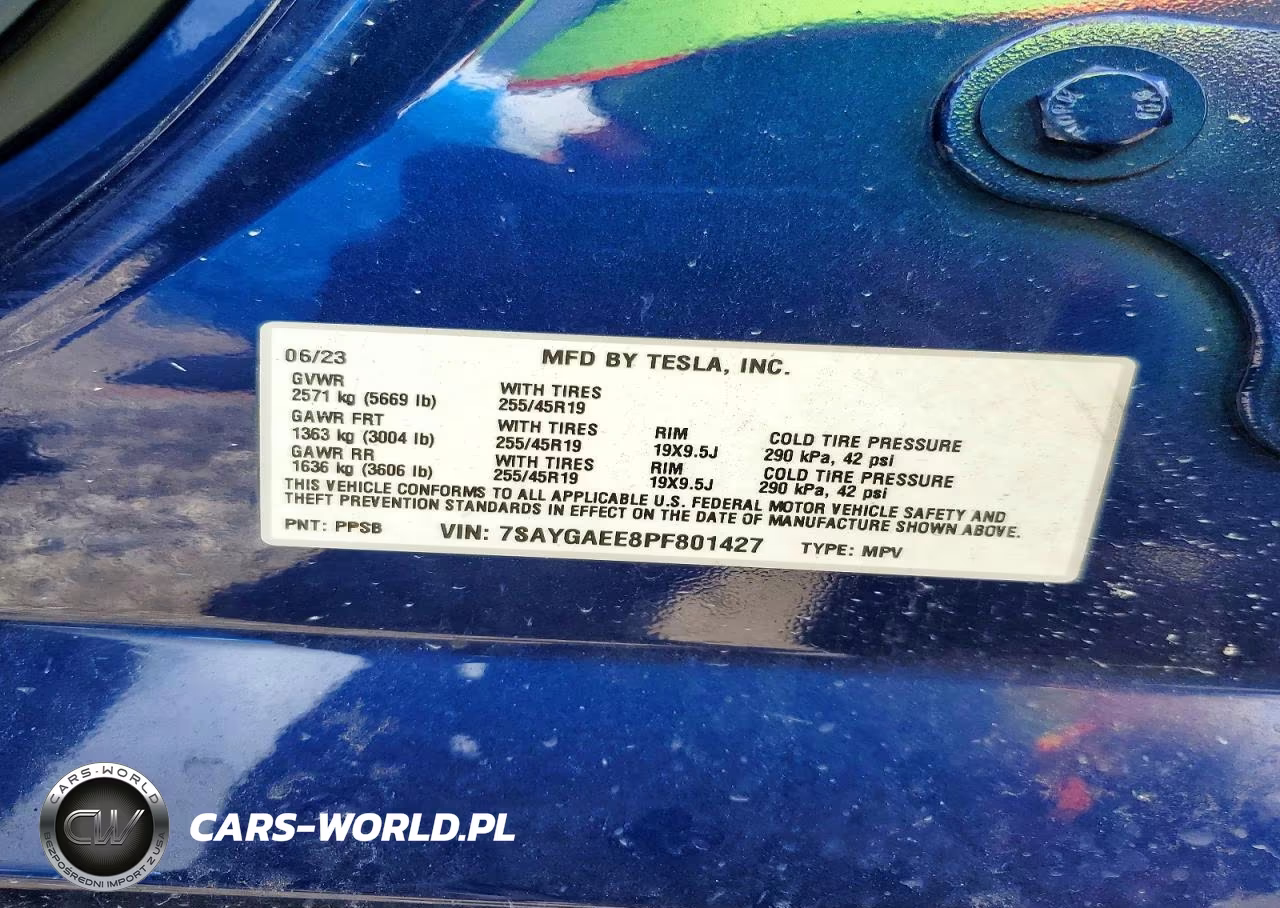 2023 Tesla Model Y VIN:7SAYGAEE8PF801427 - 13