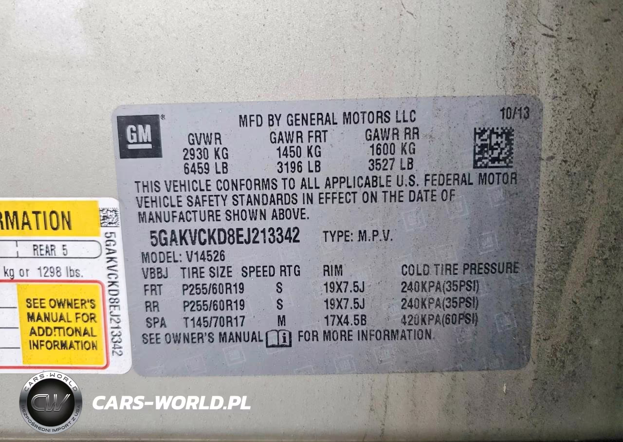 2014 Buick Enclave VIN:5GAKVCKD8EJ213342 - 14